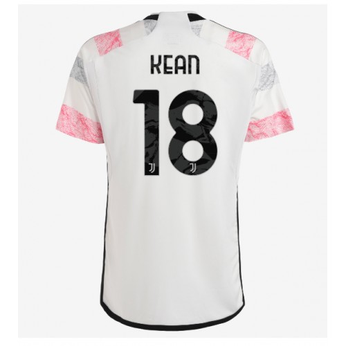 Pánský Fotbalový dres Juventus Moise Kean #18 2023-24 Venkovní Krátký Rukáv